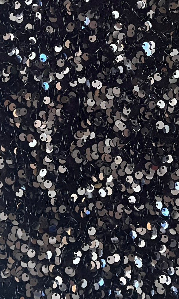 Strapless Sequin Mini Dress- Black