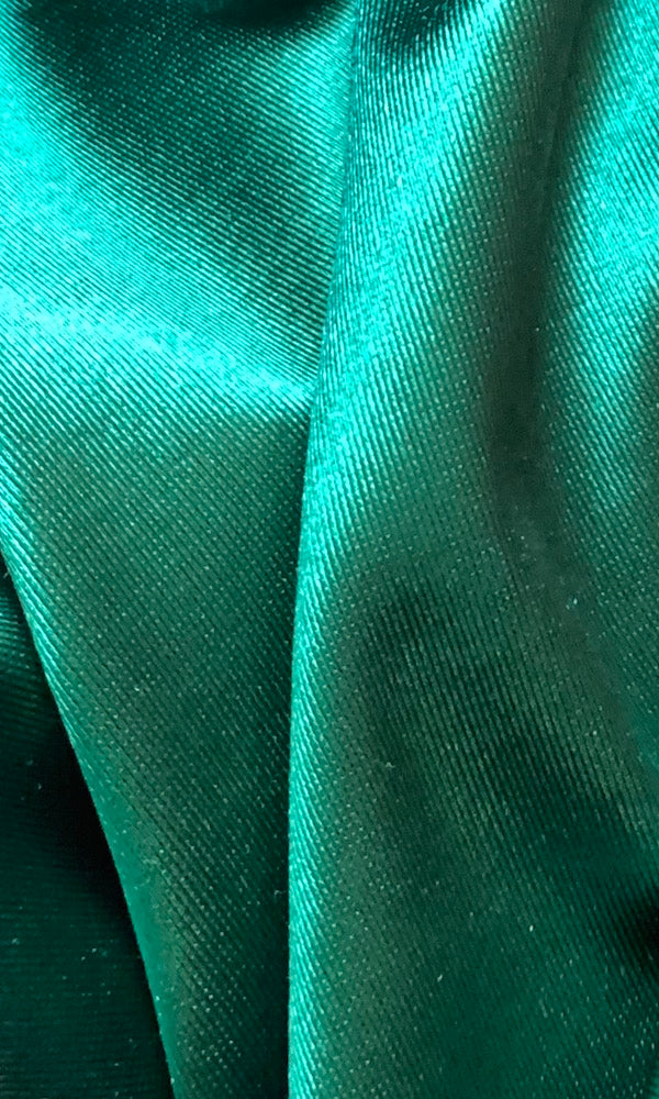 Milan Mermaid Satin Evening Gown- Emerald